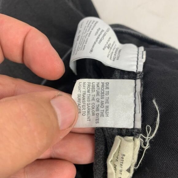 Madewell Womens Black Denim Midi Skirt Size 24 - Picture 5 of 9